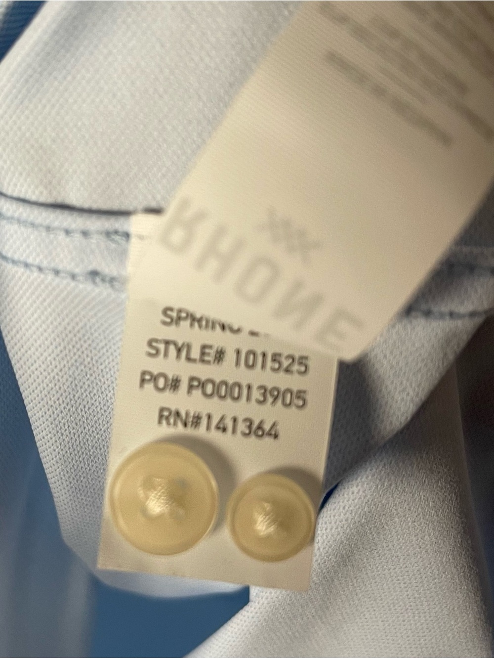 Rhône Commuter Slim Fit Button Up NWT - Picture 5 of 7